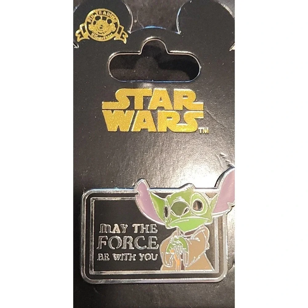 Disney Trading Pin 00010 Stitch Yoda Star‎ Wars May the Force Be With You…